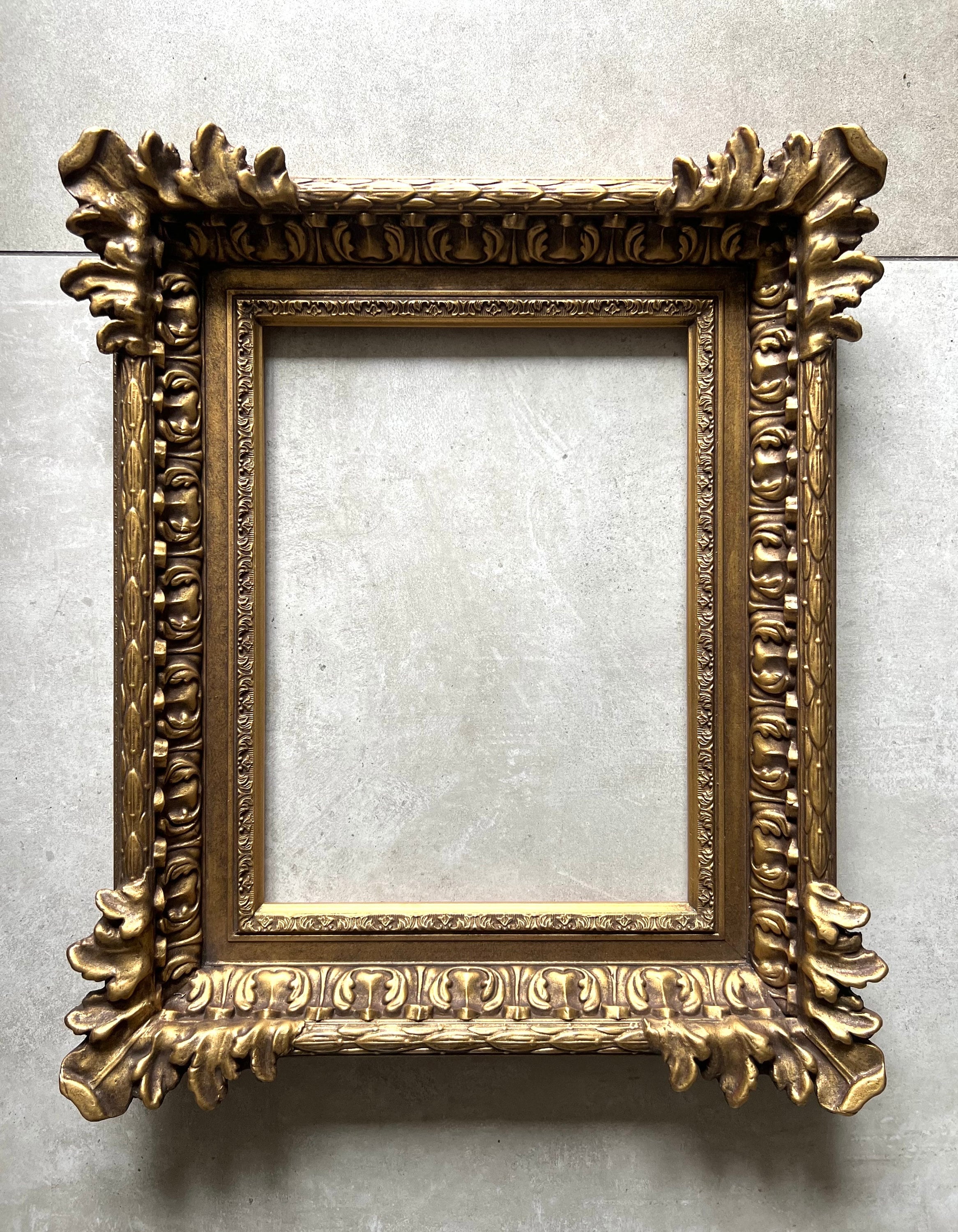 Baroque Antique Style Gold Frame / RP - 4” - Any Size Please