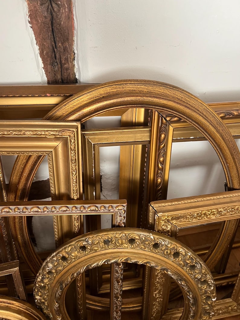 1 X Vintage Gold Ornate Picture Frame / Ornate Gold Frame / Gallery ...