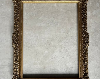 Victorian 1 1/4” antique style gold frame - any size,  please specify exact dimensions when ordering