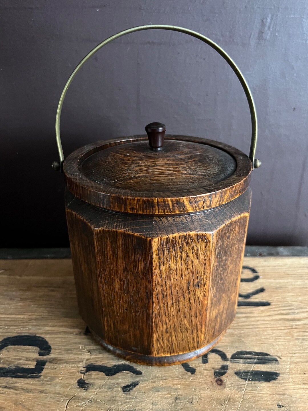 Wooden Bakelite Ice Bucket / Bakelite Wooden Pot Etsy