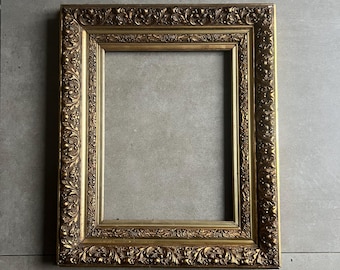 14 x 18,5 ''(Pic Größe) 4,5 '' antiker verzierter vergoldeter Rahmen - Dekorativer Rahmen / antiker Rahmen