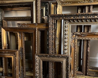 1-3 pcs Gold Picture Frames / Ornate Gold Frames / Gallery Wall Frames -