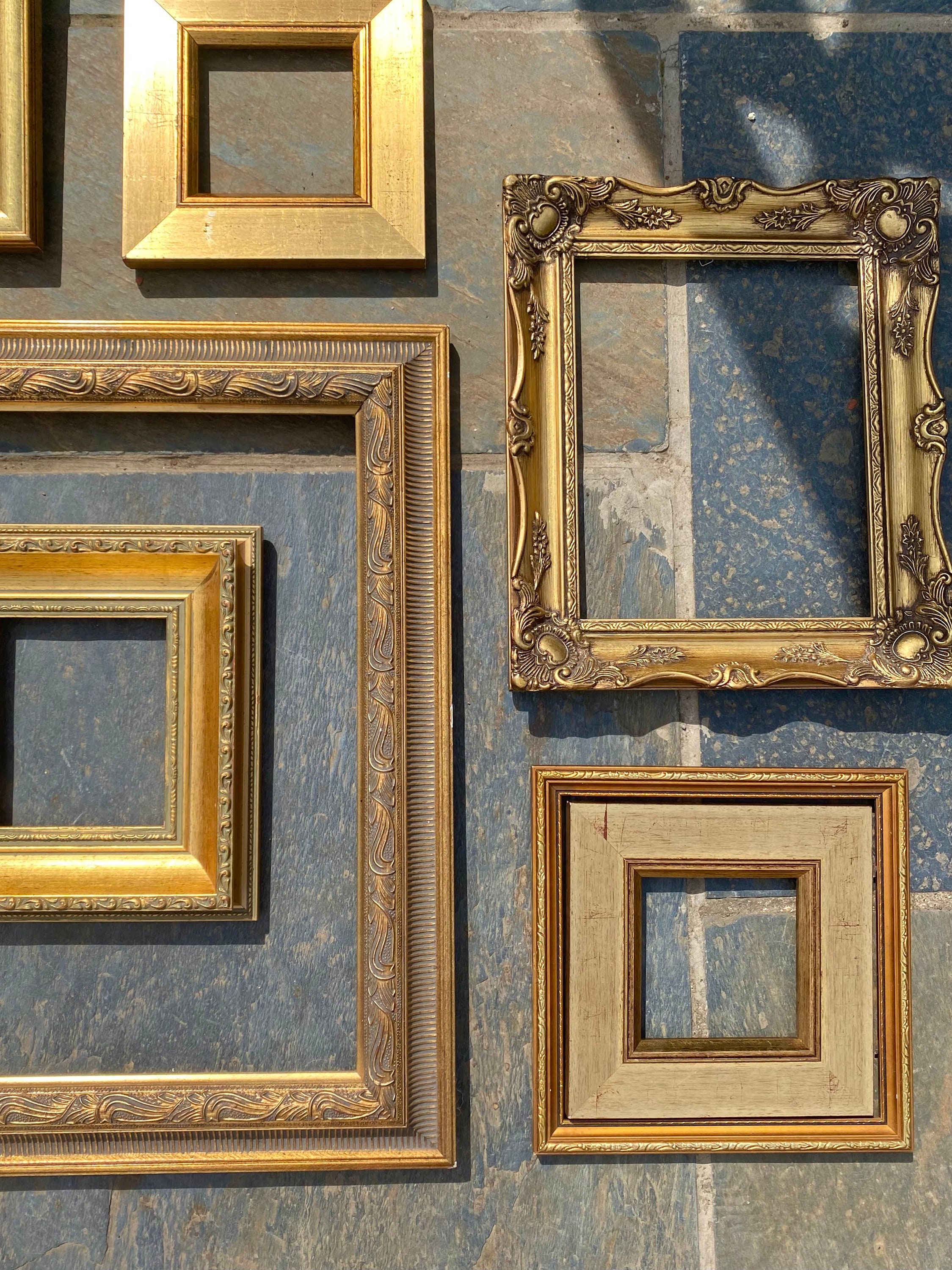 Collection of Gilt Frames x 10 / Decorative Frames/ Gallery Etsy