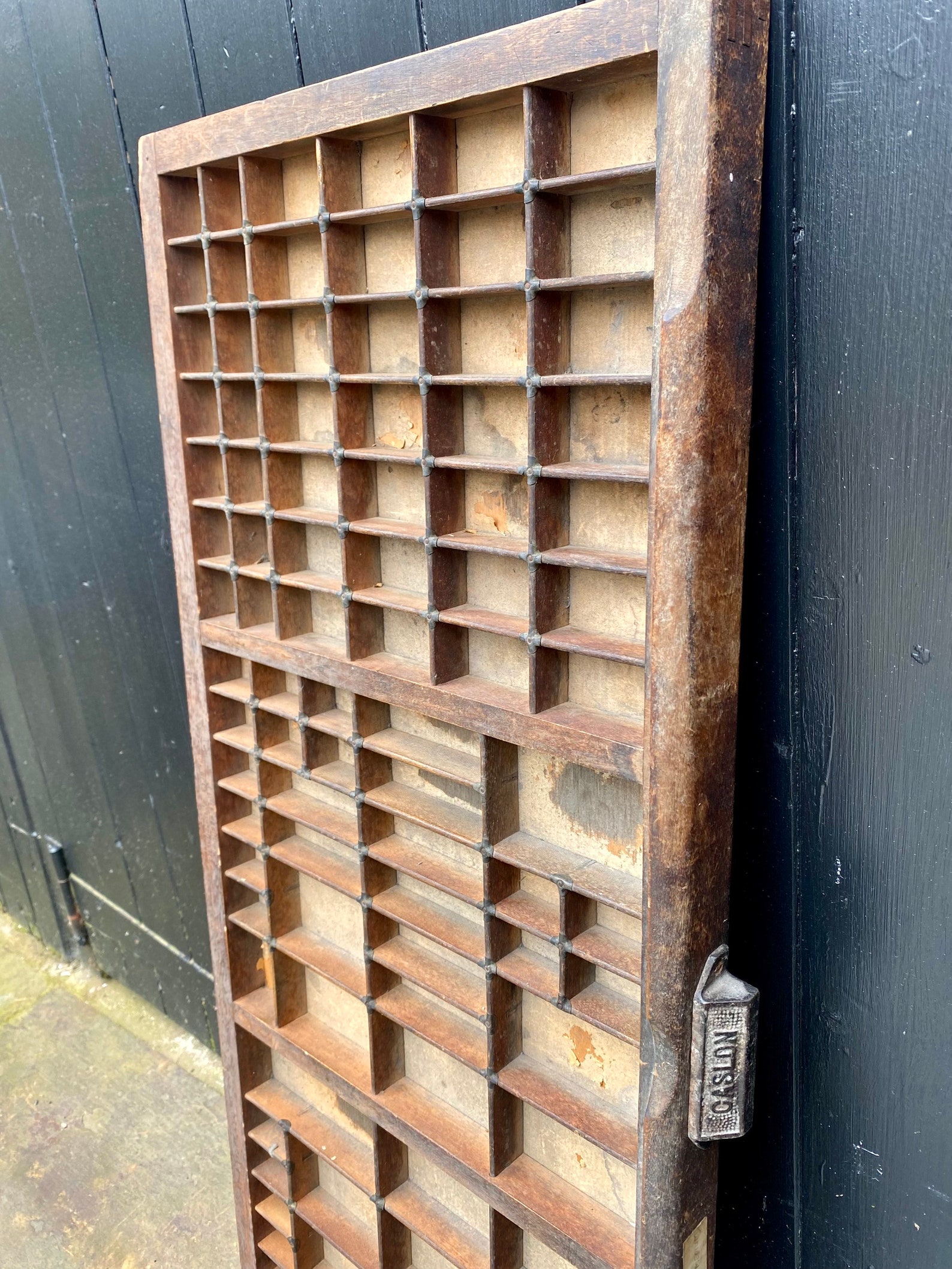 Vintage Printers Trays Irregular Compartments good Etsy