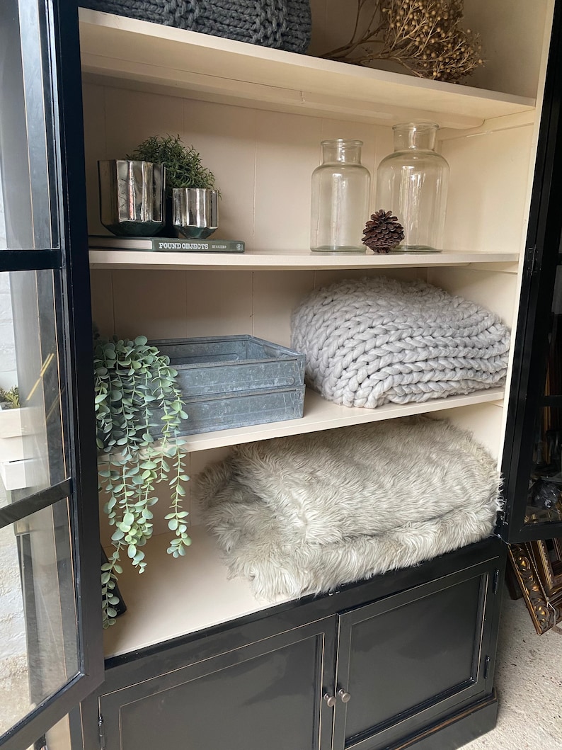 Large Black Glass Display Etsy