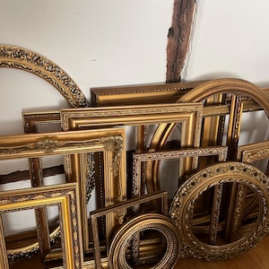 1 X Vintage Gold Ornate Picture Frame / Ornate Gold Frame / Gallery ...