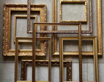 Bespoke Gold Ornate Picture Frame - Any Size - A4, A3, A2
