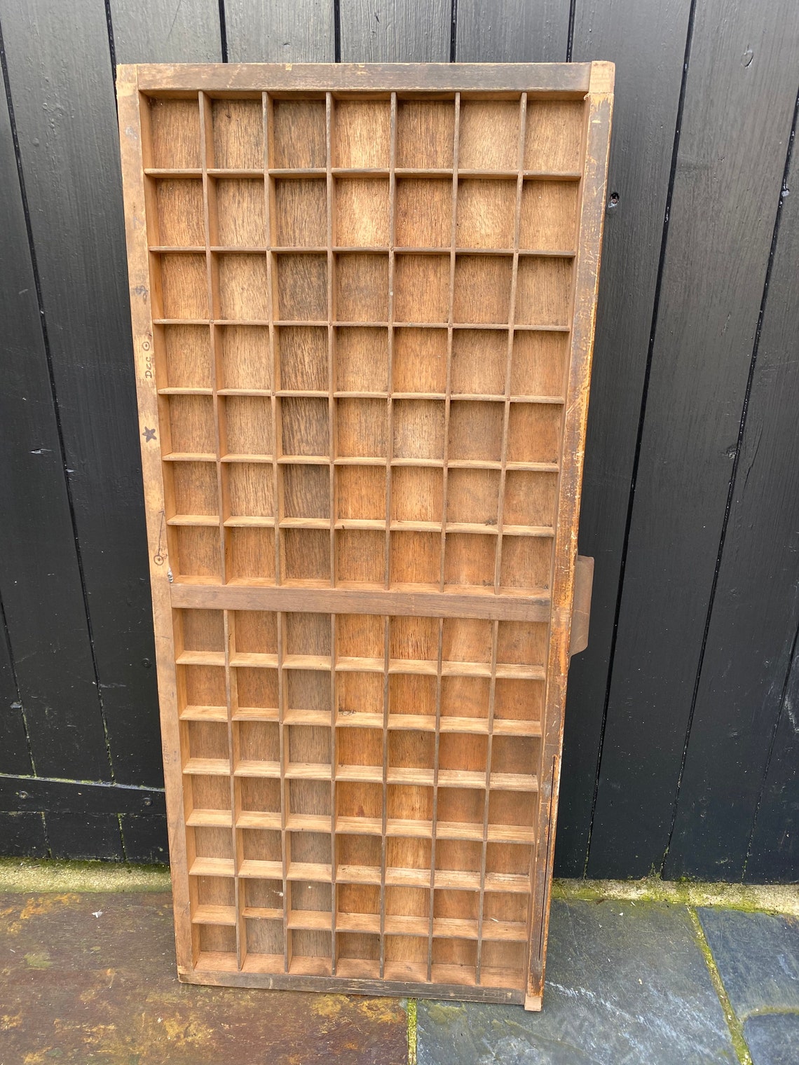 Vintage Printers Trays Irregular Compartments Etsy