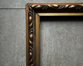 12x 20” (pic size) 2” Antique Ornate Dark Gilt Picture Frame  - Decorative frame / Gilt Frame / Ornate Frames