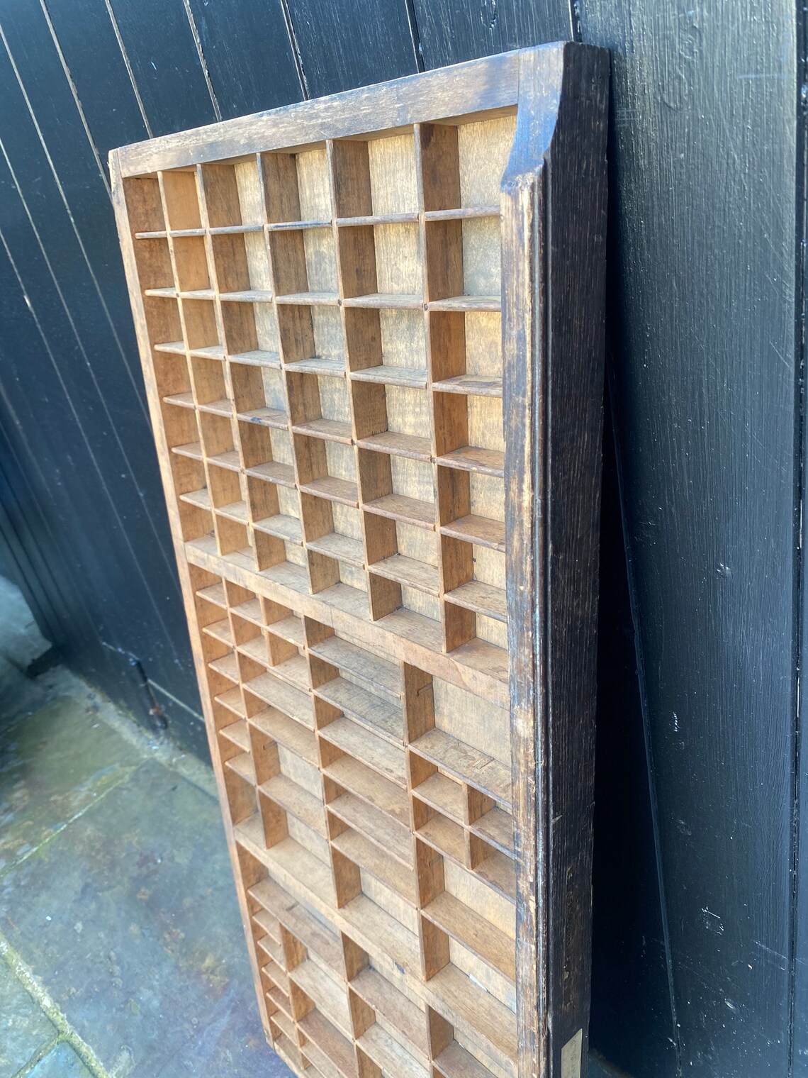 Vintage Printers Trays Irregular Compartments good Etsy