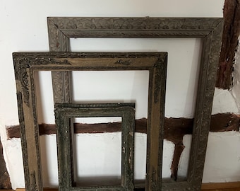 Collection of Antique Picture Frames / Ornate Frames / Gallery Wall Frames -