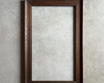 12 x 20.5” (pic size)  Antique Oak Wooden Picture Frame  - Decorative frame / Gilt Frame / Ornate Frames