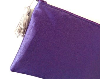 Purple Clutch, Evening Bag, Bridesmaid Gift, Bride Purse, Wedding Purse, Bridal Clutch, Purple Purse, Gift, Christmas purse,Holiday Purse,