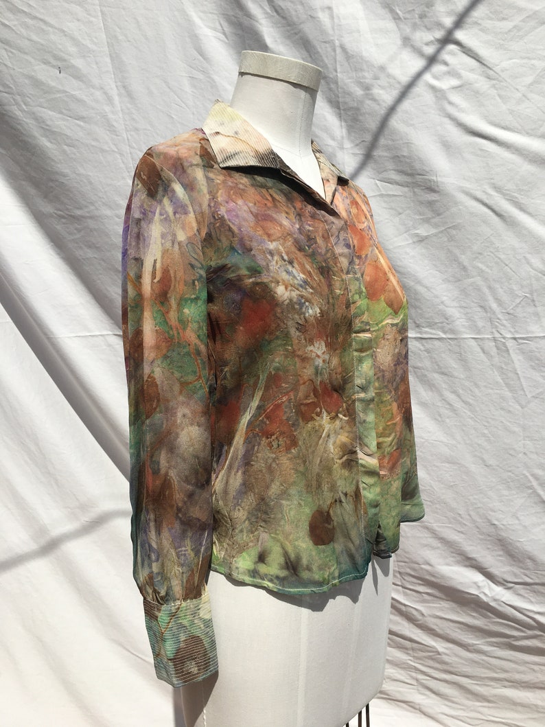 GRAU Eco Dye Repurposed silk shirt