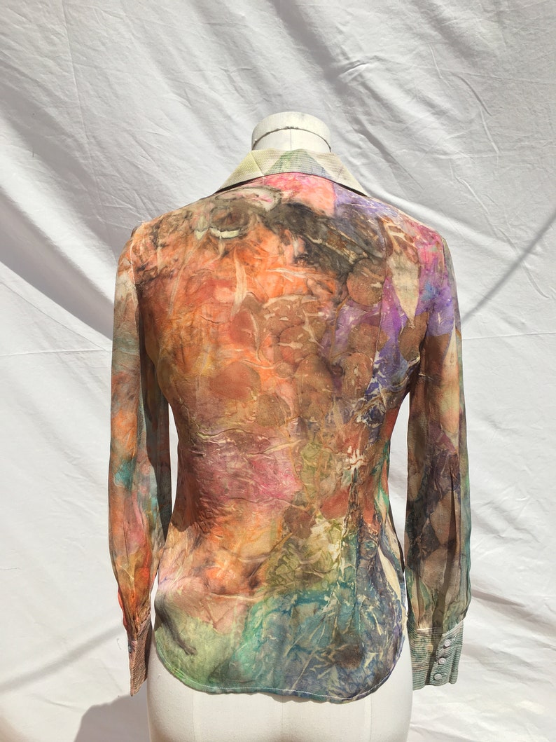 GRAU Eco Dye Repurposed silk shirt