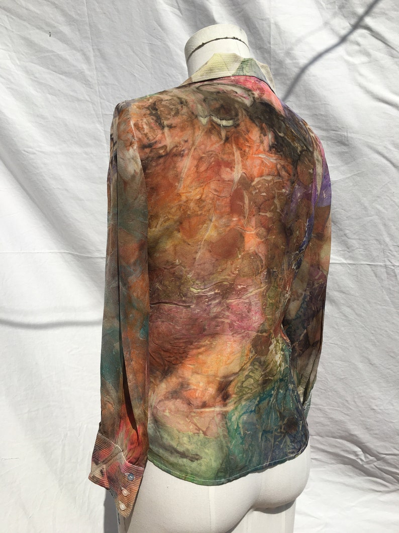 GRAU Eco Dye Repurposed silk shirt