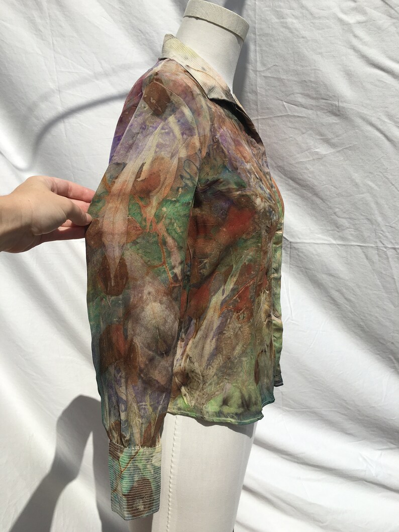 GRAU Eco Dye Repurposed silk shirt