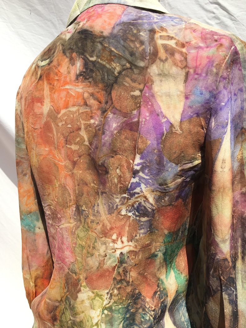 GRAU Eco Dye Repurposed silk shirt