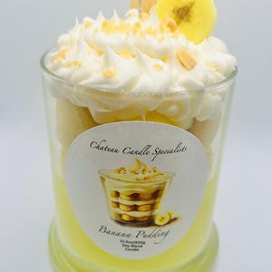 Banana Pudding Candle: 10.5oz Soy Bakery Candle