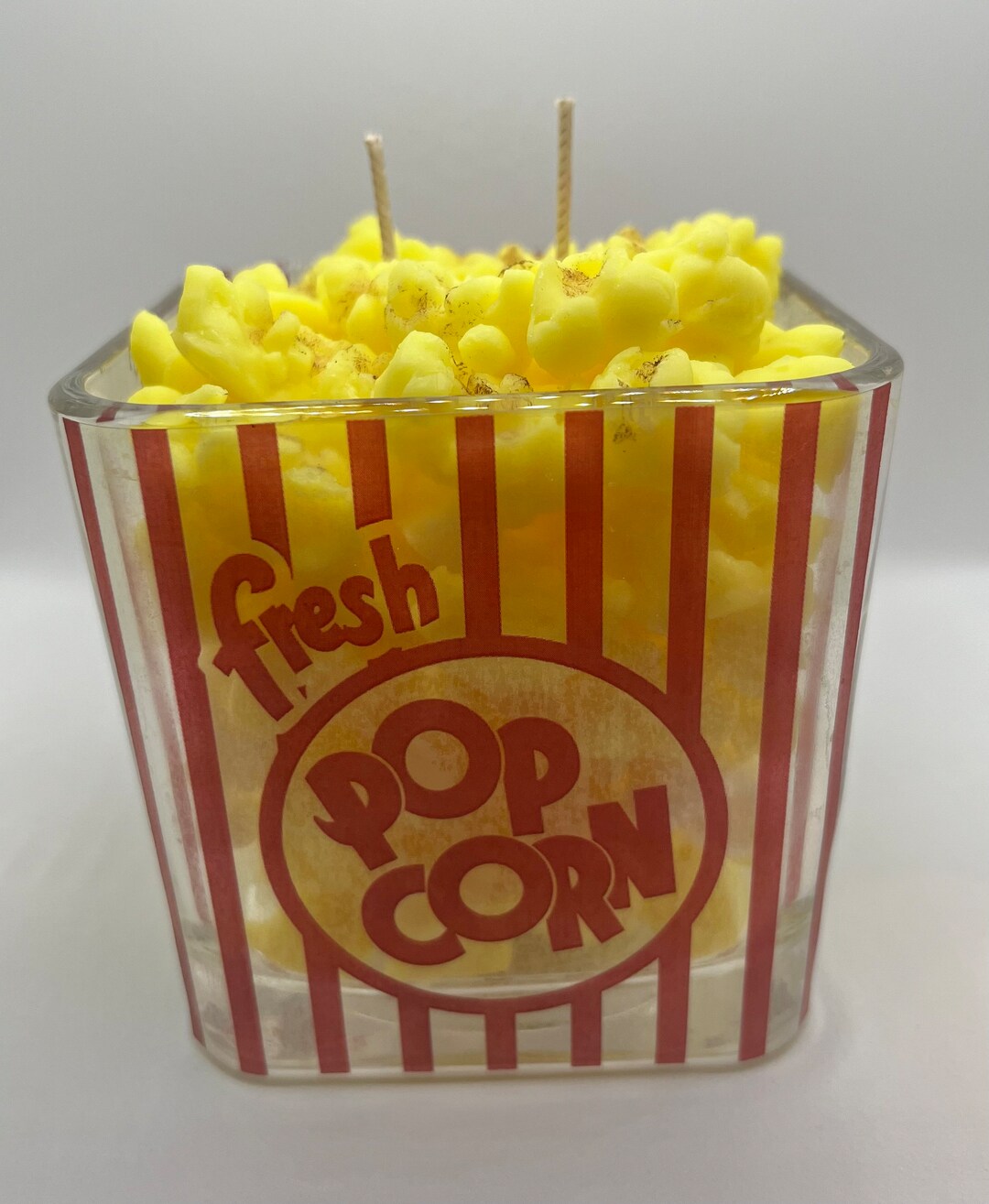 Hot Buttered Popcorn Candle Soy Candle Handmade Unique Candle Food