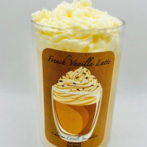 French Vanilla Latte Candle: Coffee Scented Soy Candle (7oz)