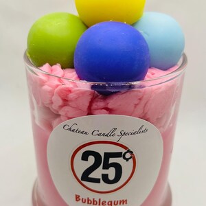 Bubblegum Scented Soy Candle: Nostalgic Foodie Gift
