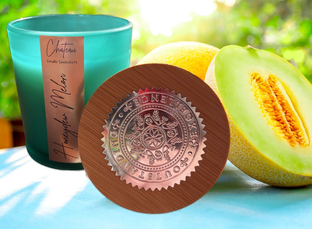 Honeydew Melon Candle 6oz Candle Frosted Glass Luxury Etsy
