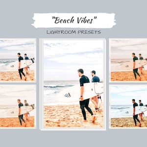 5 Lightroom Presets for Desktop & Mobile - Beach - Vibes - Ocean - Travel