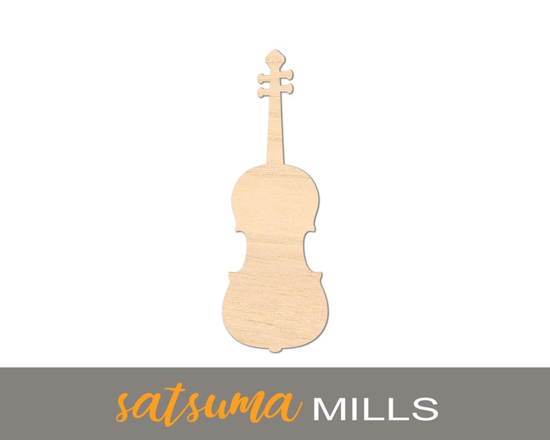 Violin Laser Cutout; DIY Crafts Multiple Size Options 3546 Decor /& Gifts