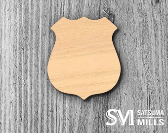 Police Badge Cutout - Etsy