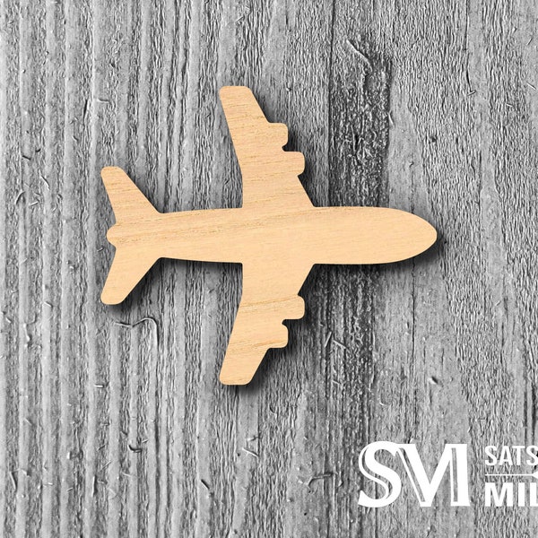 Jet Plane Wood Laser Cutout; Volume Discounts, DIY Crafts, Decor, & Gifts