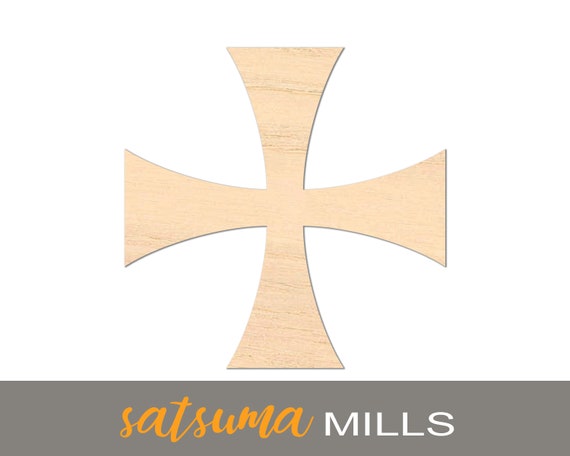 Knights Templar Cross Wood Laser Cutout Volume Discounts DIY | Etsy