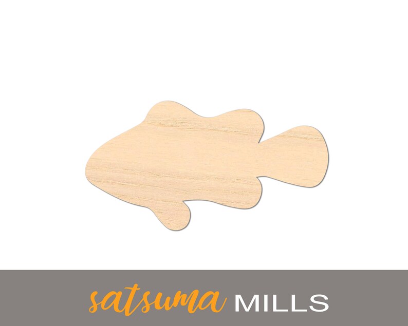 Fish Wood Laser Cutout Volume Discounts Diy Crafts Decor Etsy