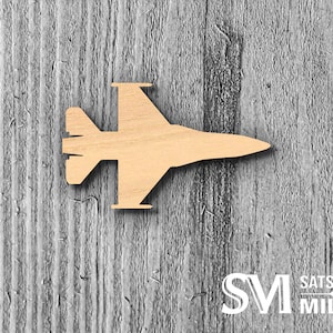 Fighter Jet Wood Laser Cutout; Volume Discounts, DIY Crafts, Decor, & Gifts