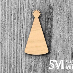 Birthday Hat Laser Cutout; DIY Crafts, Decor, & Gifts, Multiple Size Options 3393