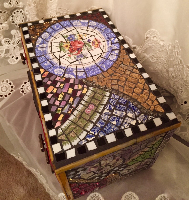 Mosaic Jewelry Box Etsy