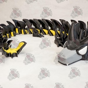Articulated Bat inspired dragon 3D printed collectible comic display