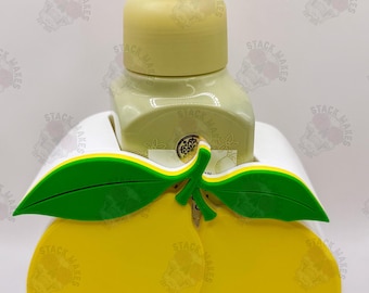 Lemon Foaming Hand Soap Holder | Summer Kitchen Decor | Fruit Soap Dispenser Sleeve | Bath & Body Works Holder | Lemon Tiered Tray Decor