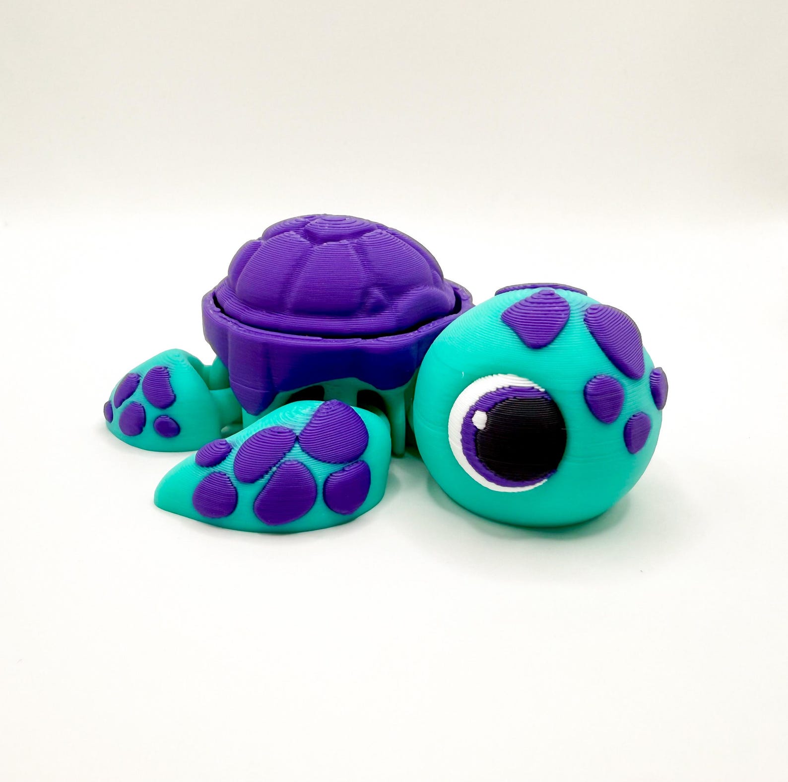 Articulated Turtle Fidget Toy – 3.5” Clicker Turtle | Stress Relief Toy ...