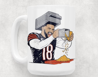 Caleb Williams Chicago Bears Cheese Grater Coffee Mug  Packers