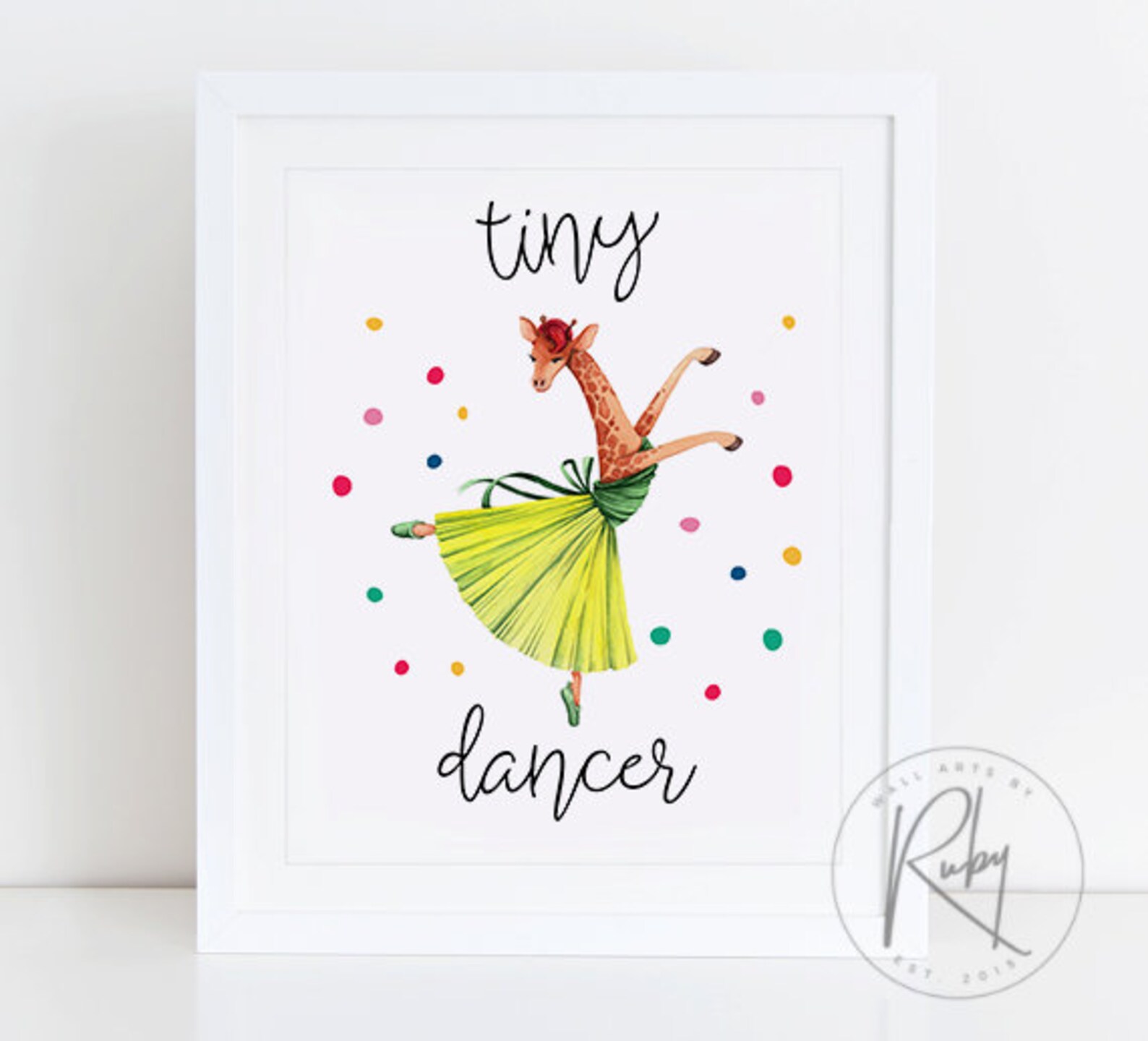 tiny dancer, print, printable, sign, poster, nursery decor, nursery wall art, ballet shoes, ballerina, girls room, wall art, gir