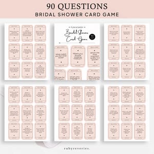 Brautparty-Kartenspiel Druckbare Vorlage Bearbeitbare Bachelorette-Spiele, Karte Intime Gesprächsfragen SAUBERER Brautspielquiz, S48