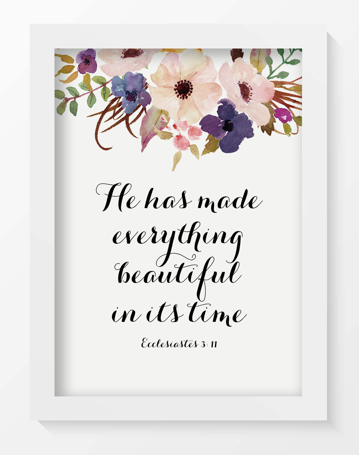 Bible verse wall art bible verse home decor printable Etsy
