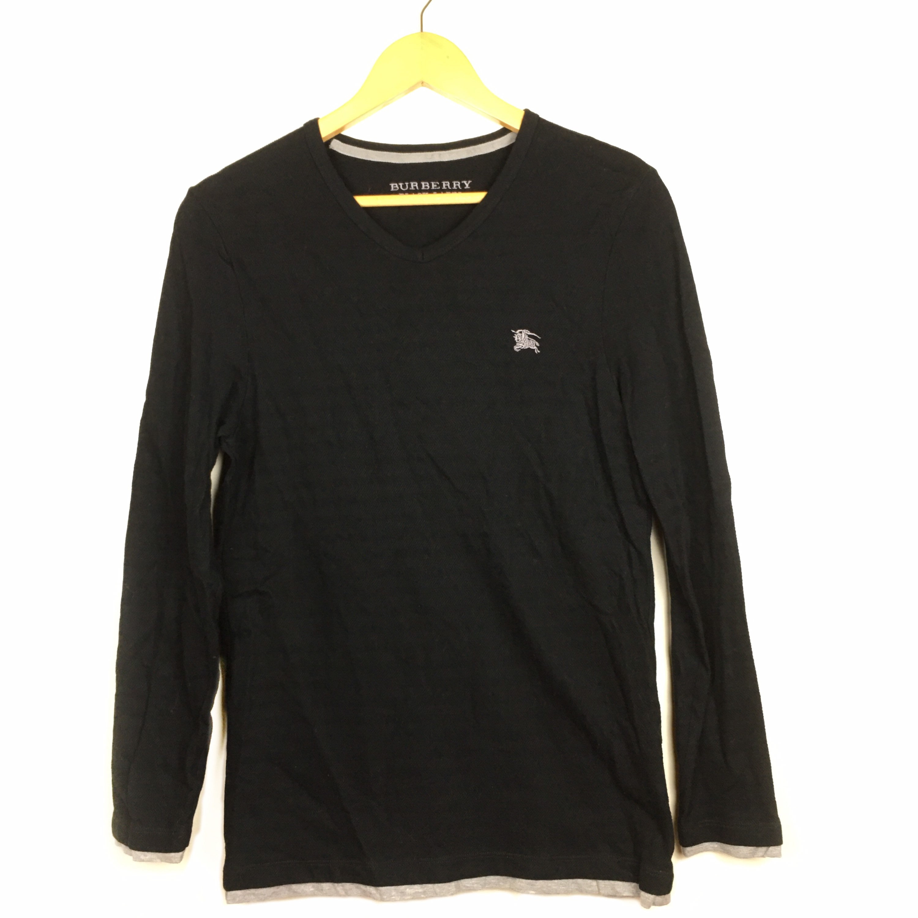 Burberry Black Label Long Sleeve T shirt Size 2 Etsy