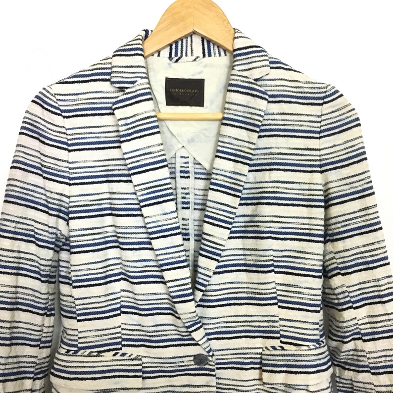 Women/'s TOMORROWLAND Collection Striped Sport Jacket Size 38