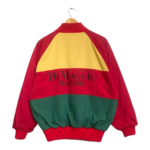 Vtg DiMaggio Color Block Reversible Wool Nylon Ja… - image 4