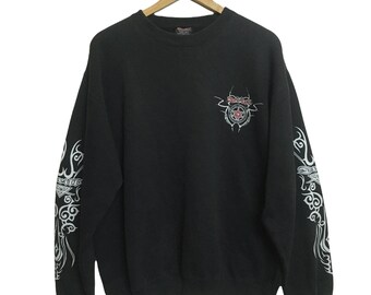 Vintage 90's STUSSY Made in OZ Embroidery Logo V Neck Fleece