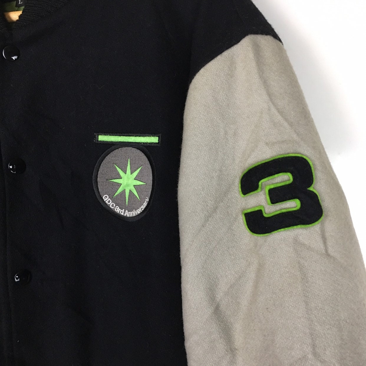 ジャケット・アウター grand canyon GDC weekend setup Medium M GDC 2000 GRAND CANYON Varsity Jacket Leather Schott Button