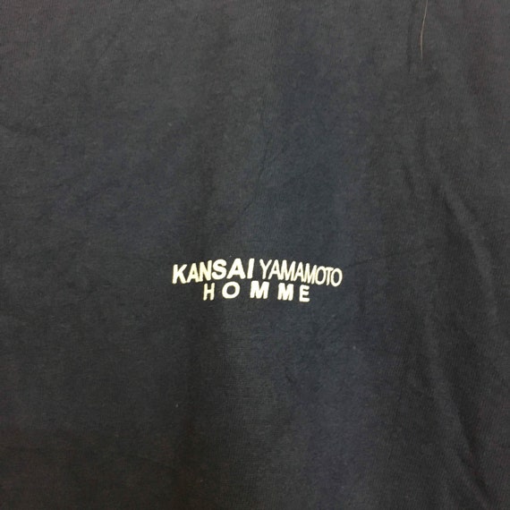 Vtg Kansai Yamamoto Homme Signature T-Shirt Size M - image 4