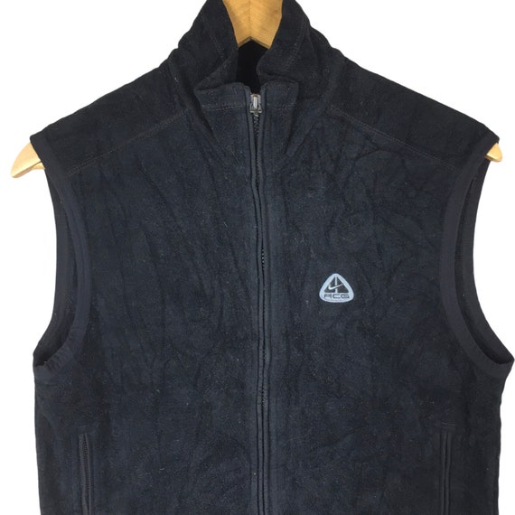 Vtg Nike Acg Sleeveless Vest Fleece Jacket Etsy